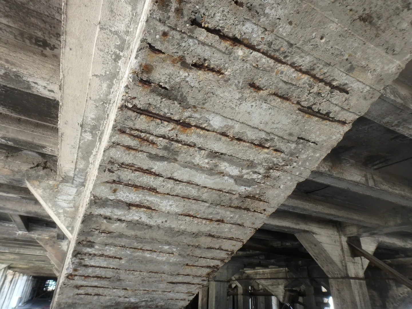 Betonrot door te weinig betondekking - sanacon